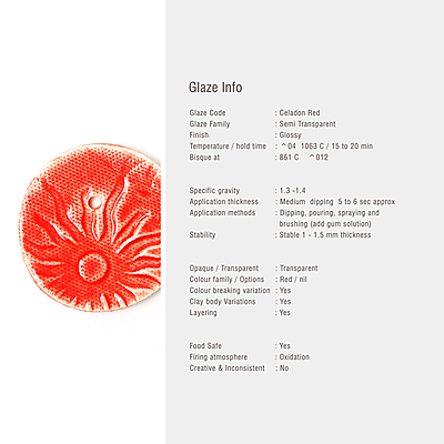 Sara Low Fire Celadon Red