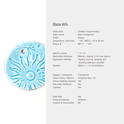 Sara Low Fire Celadon Turquoise Blue Sara Low Fire Celadon Turquoise Blue