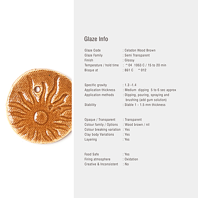 Sara Low Fire Celadon Wood Brown Sara Low Fire Celadon Wood Brown