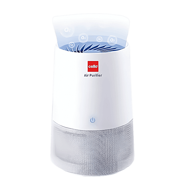 Front view of the sleek white Cello Air Purifier AP-100.