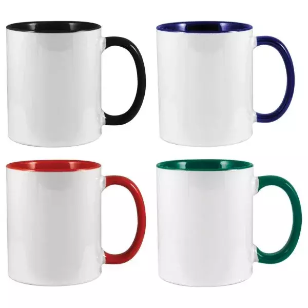 Printed Two Tone Ceramic Mugs