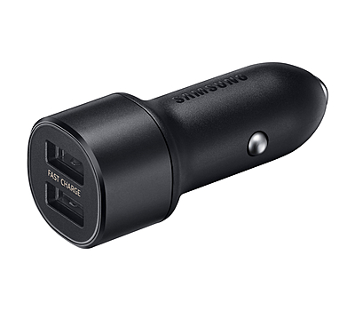 Chargeur Auto Sans Fil Samsung 2x USB Type A Recharge Rapide Adaptative