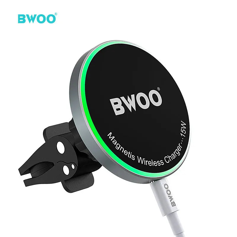 Chargeur Magnetique Sans Fil 15W Bwoo