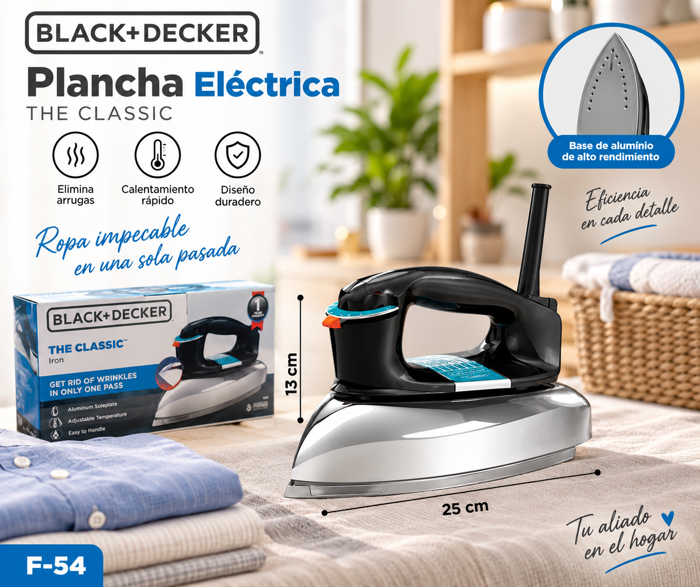 Plancha eléctrica (The Classic) - F-54