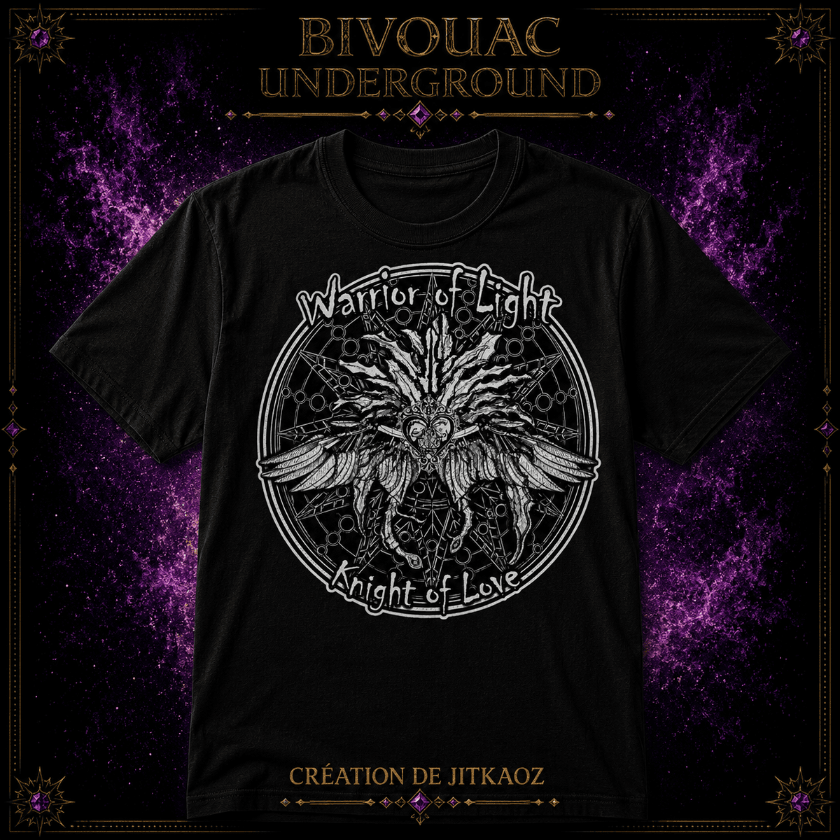 T-SHIRT BLANC KNIGHT OF LOVE