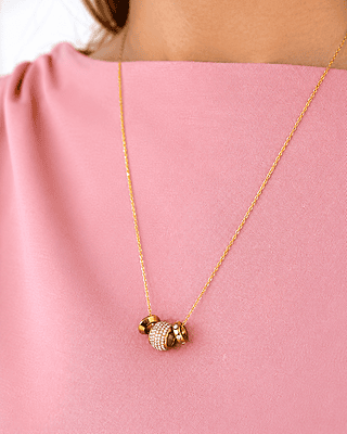 Shiny Diamonds Ring Necklace