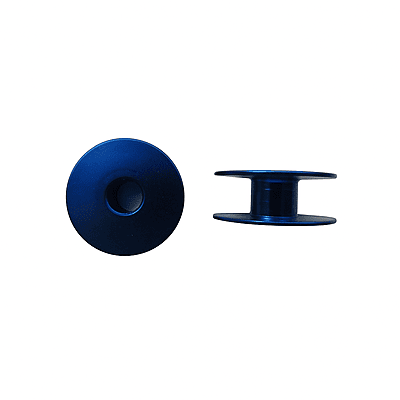 Carretel En Aluminio Sin Huecos Azul Caja X 100 Unidades