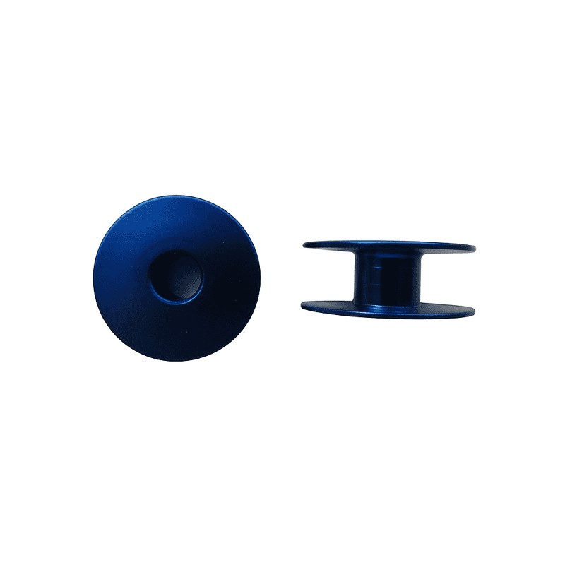 Carretel En Aluminio Sin Huecos Azul Caja X 100 Unidades Carretel En Aluminio Sin Huecos Azul Caja X 100 Unidades