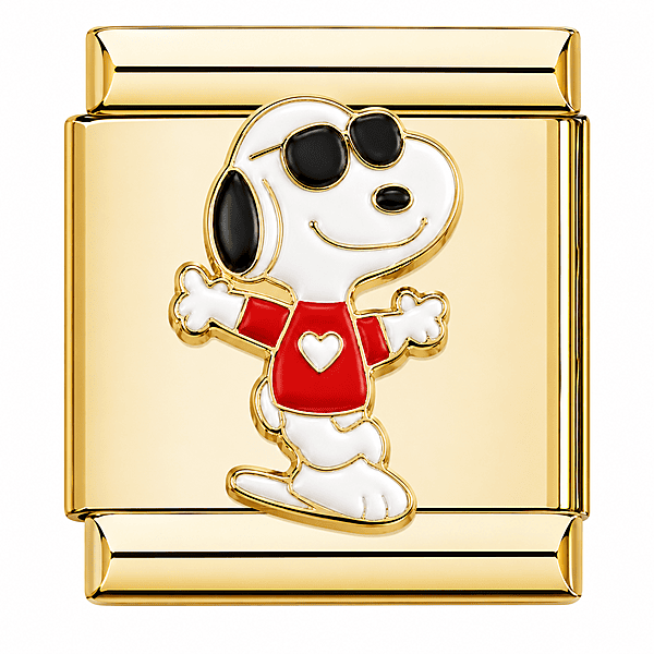 Golden Hugging Snoopy