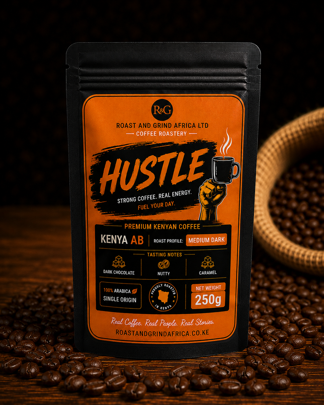 HUSTLE 250gms ( KENYA AB)