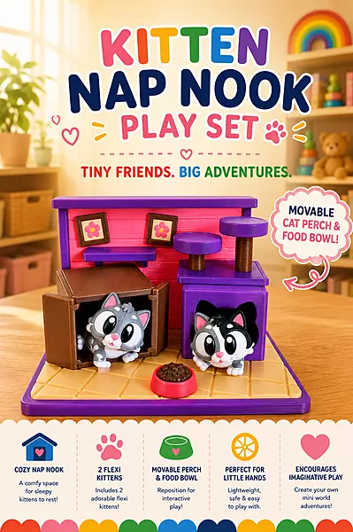 Kitten Nap Nook Play Set