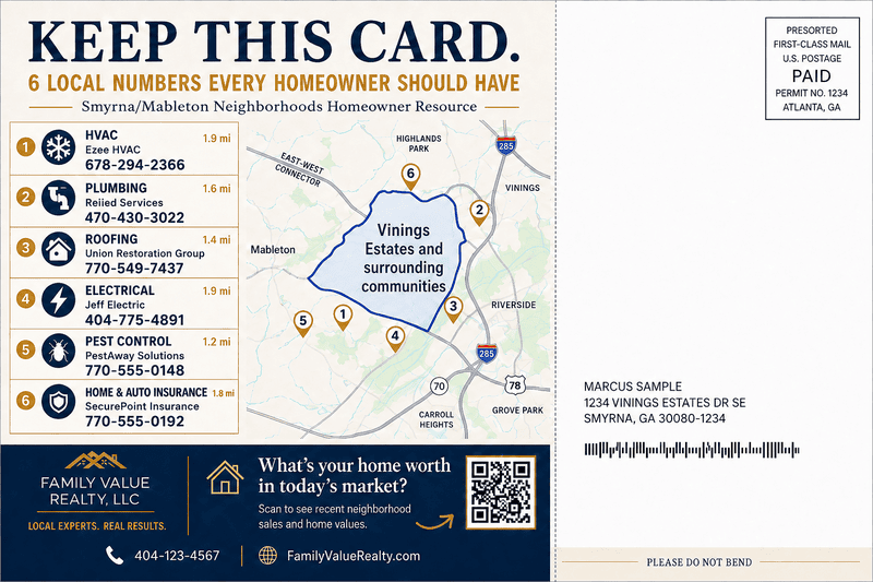 Smyrna/Mableton Neighborhood Card - Advertising Placements