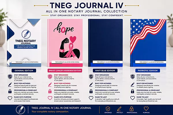 ​TNEG Journal IV | All-In-One Notary Journal– October 17, 2025