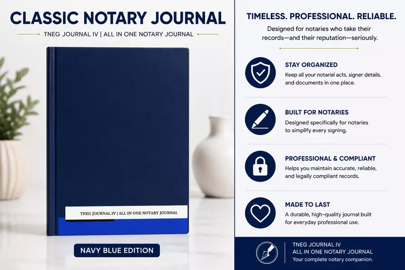 ​TNEG Journal IV | All-In-One Notary Journal– October 17, 2025