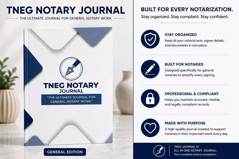 ​TNEG Journal IV | All-In-One Notary Journal– October 17, 2025