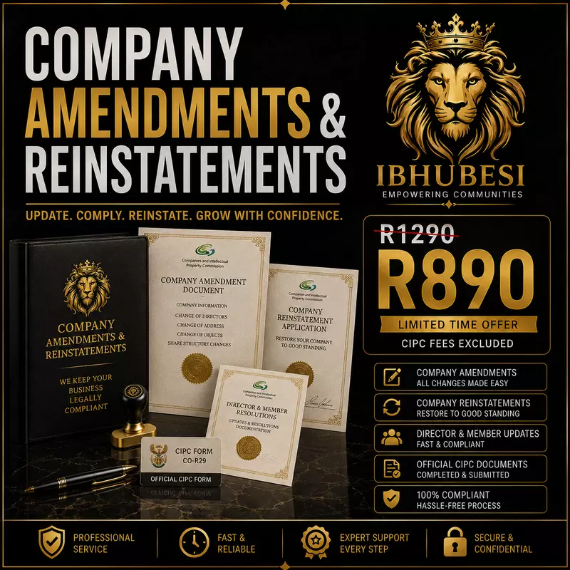 Company Amendments & Reinstatements