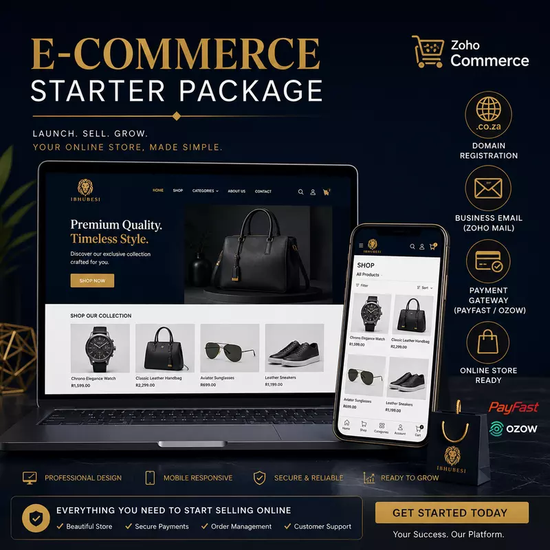 E-Commerce Starter Package (Zoho Commerce)