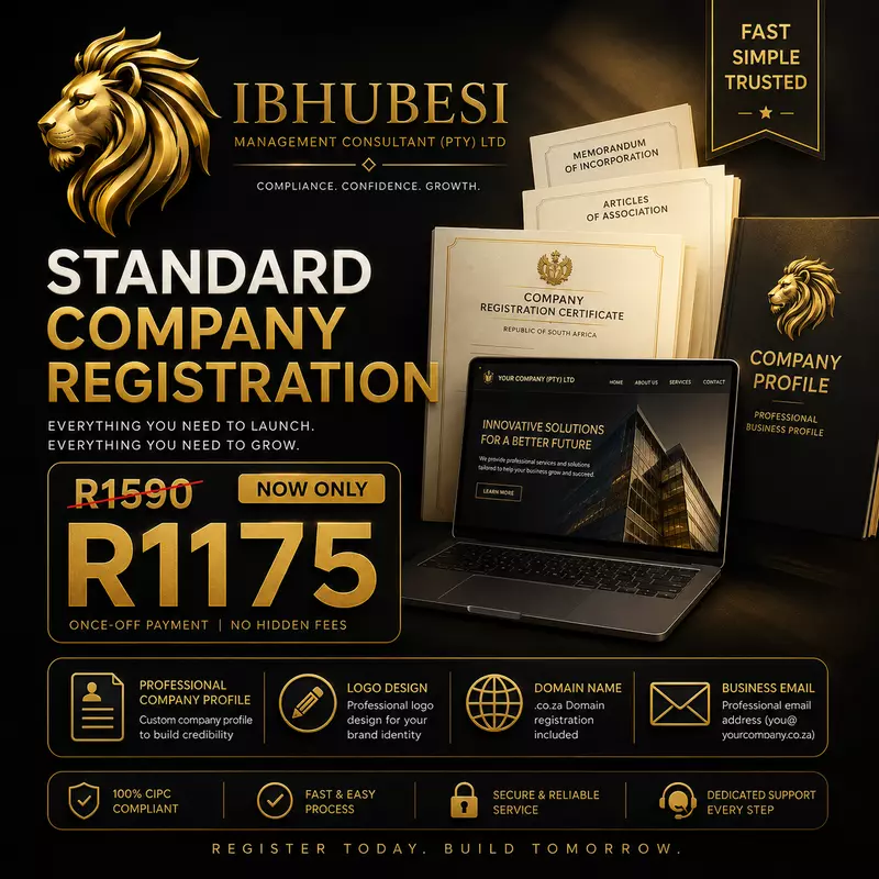 Standard Company Registration (Pty Ltd)