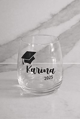 Graduation Celebration Glass