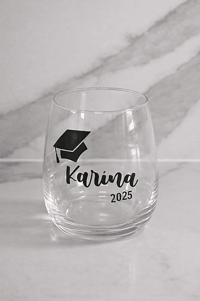 Graduation Celebration Glass