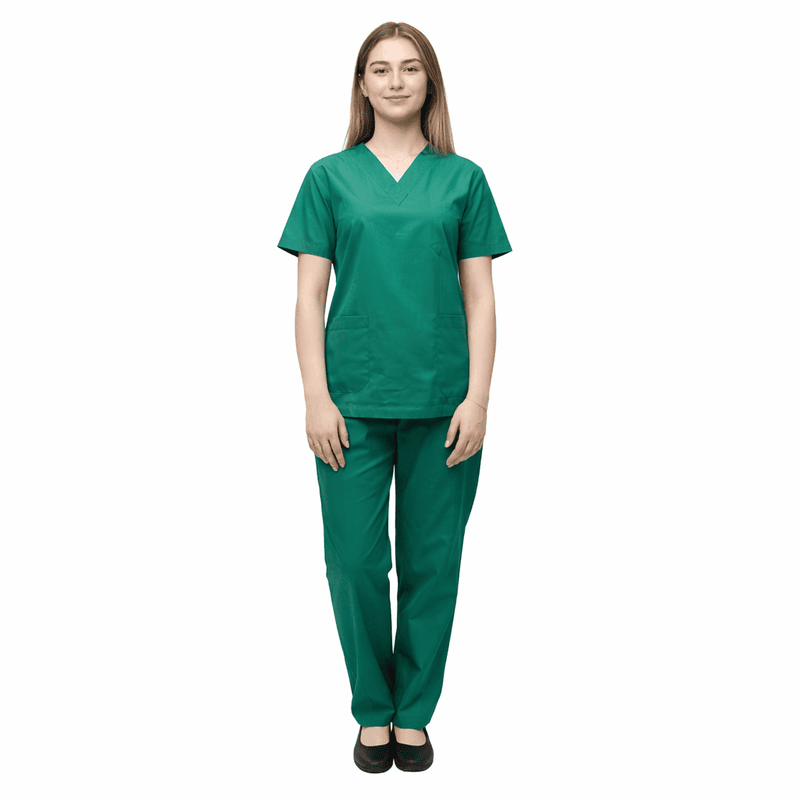Unisex Modern Medical Scrub Set – Twill Cotton Comfort Wear