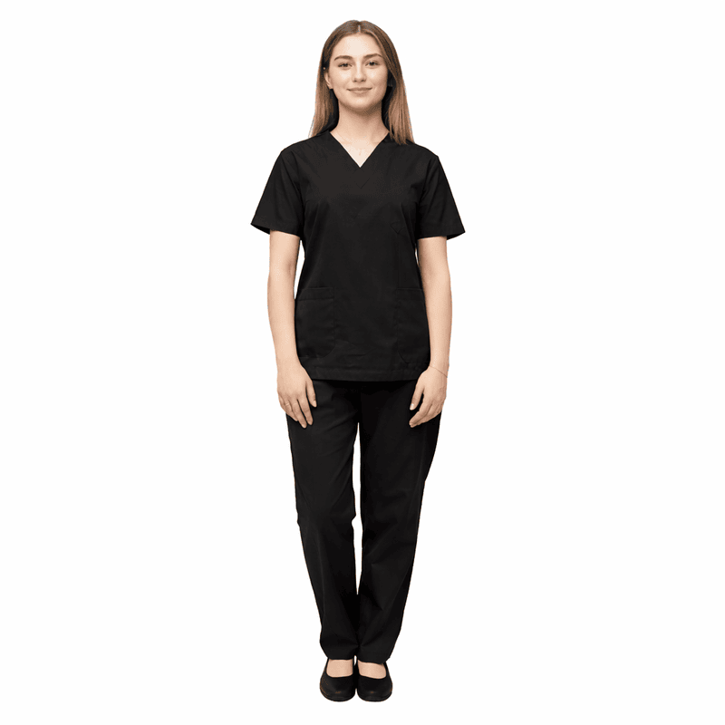 Unisex Modern Medical Scrub Set – Twill Cotton Comfort Wear