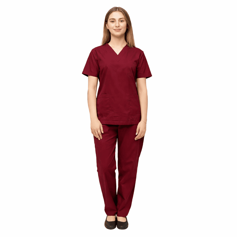 Unisex Modern Medical Scrub Set – Twill Cotton Comfort Wear
