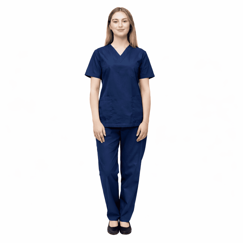 Unisex Modern Medical Scrub Set – Twill Cotton Comfort Wear