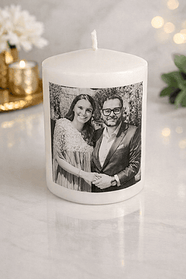Personalized Photo Memory Candle