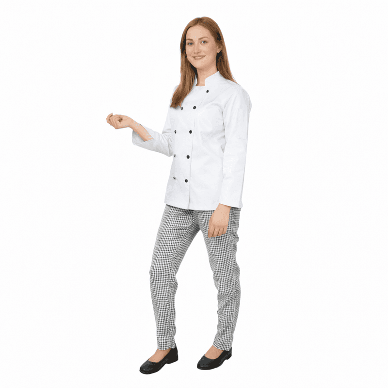 Women’s Professional Chef Jacket – Twill Cotton Blend