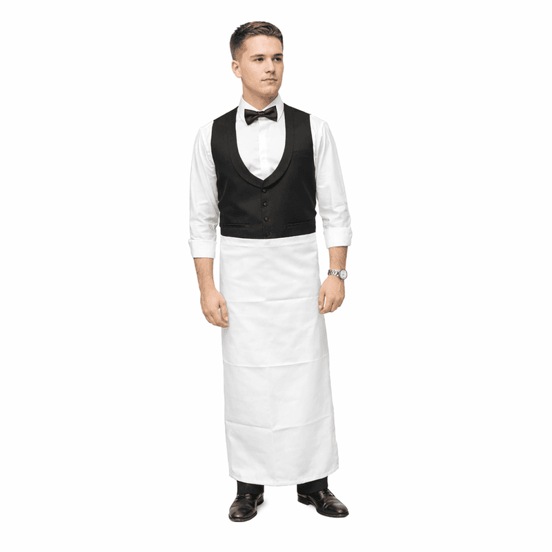 Unisex Mid-Length Service Waist Apron – Premium Twill Cotton