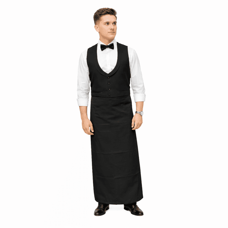 Unisex Mid-Length Service Waist Apron – Premium Twill Cotton