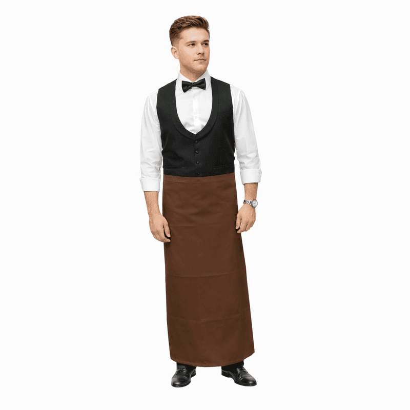 Unisex Mid-Length Service Waist Apron – Premium Twill Cotton