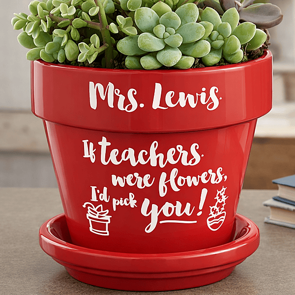 Teacher Quote Plant Pot