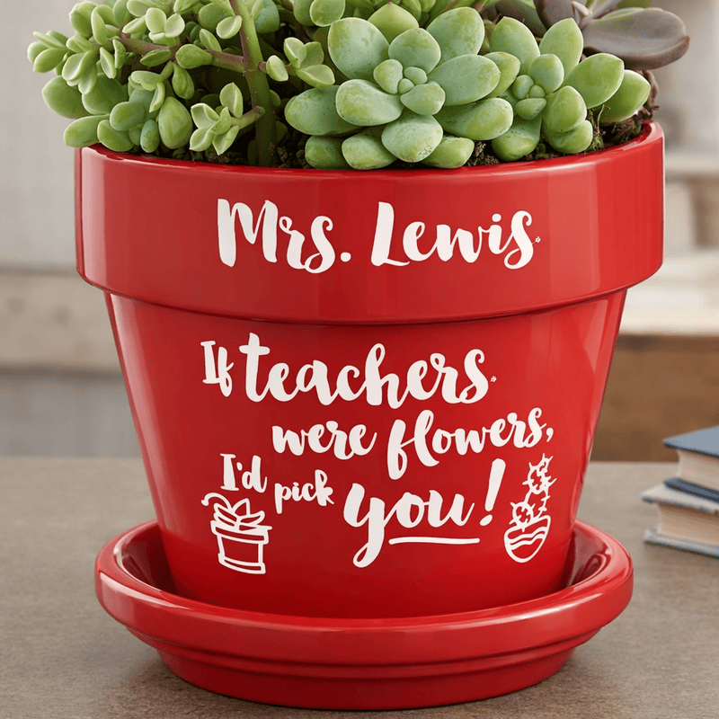 Teacher Quote Plant Pot
