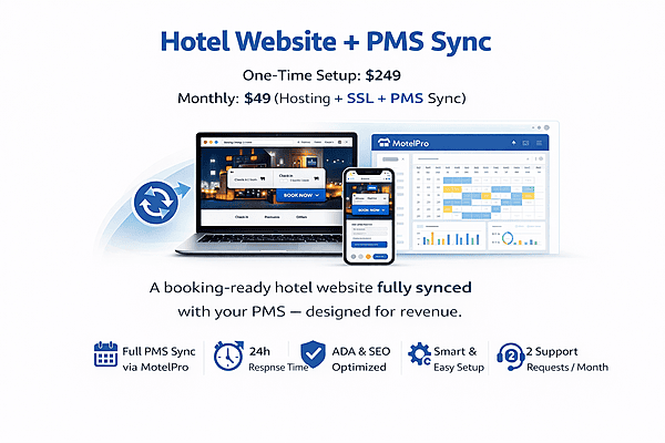 Hotel Website + PMS Sync