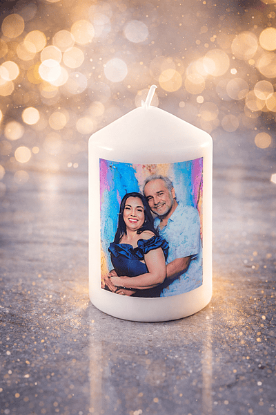 Photo Printed Candle (Colored )