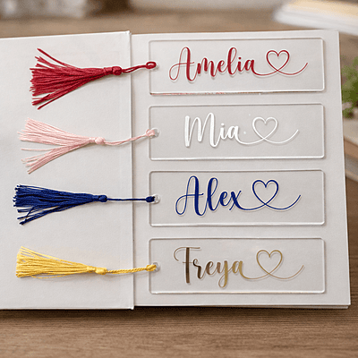 Acrylic Name Bookmark