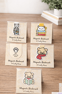 Cute Character Magnetic Bookmarks