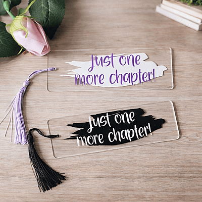 Quote Acrylic Bookmark