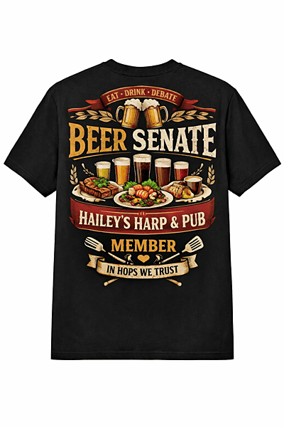 Hailey's Beer Senate Member's Tee