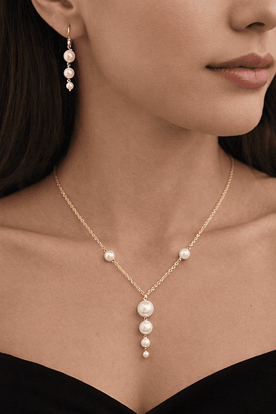 Ivory Drop Pearl Necklace
