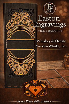 Personalized Ornate Wooden Whiskey Box