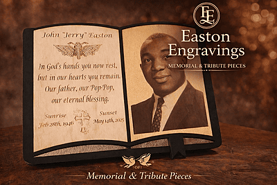 Personalized Memorial Bible Tribute Plaque