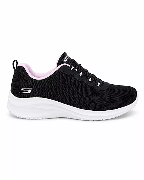 Skechers BOBS Women's Walking Sneaker – Black/Pink - حذاء سكيتشرز BOBS النسائي للمشي – أسود / وردي