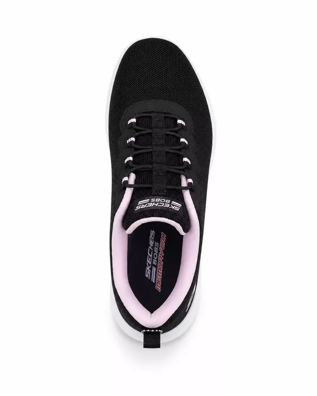 Skechers BOBS Women's Walking Sneaker – Black/Pink - حذاء سكيتشرز BOBS النسائي للمشي – أسود / وردي