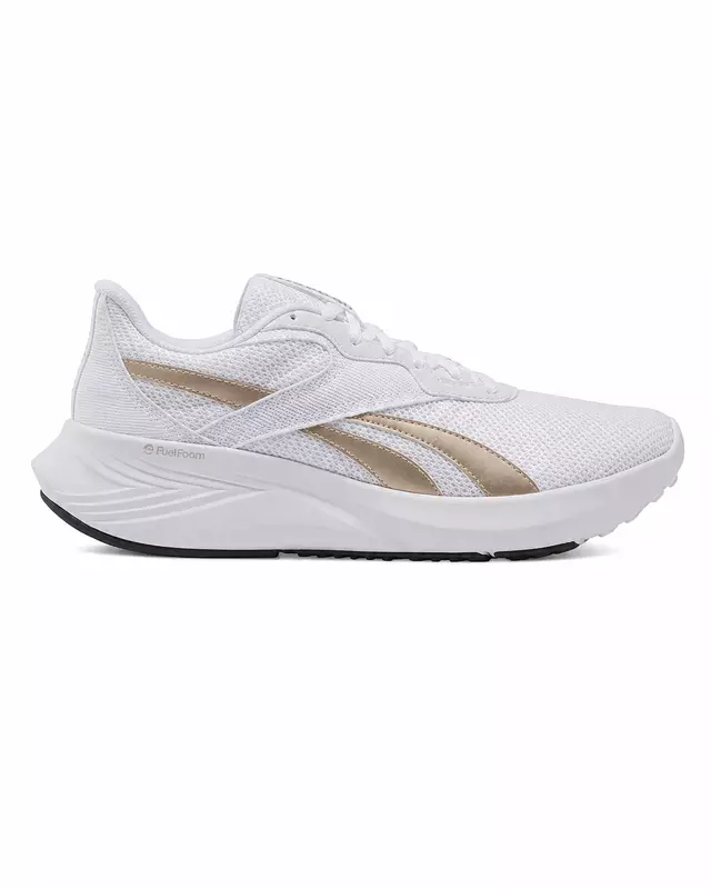 Reebok Women's Running & Walking Sneaker  حذاء ريبوك الرياضي النسائي للمشي والجري - أبيض/ذهبي شامبين
