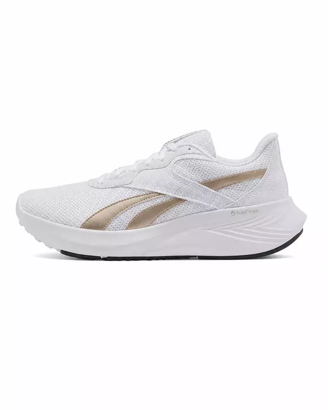 Reebok Women's Running & Walking Sneaker  حذاء ريبوك الرياضي النسائي للمشي والجري - أبيض/ذهبي شامبين
