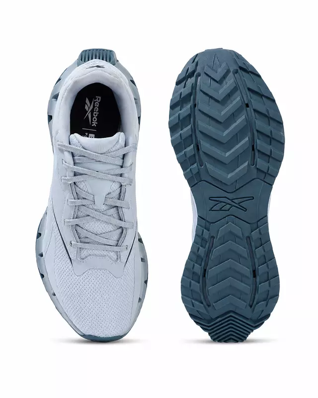 Reebok Zig Dynamica 4 Adventure - حذاء ريبوك النسائي للمشي – رمادي فاتح / أزرق