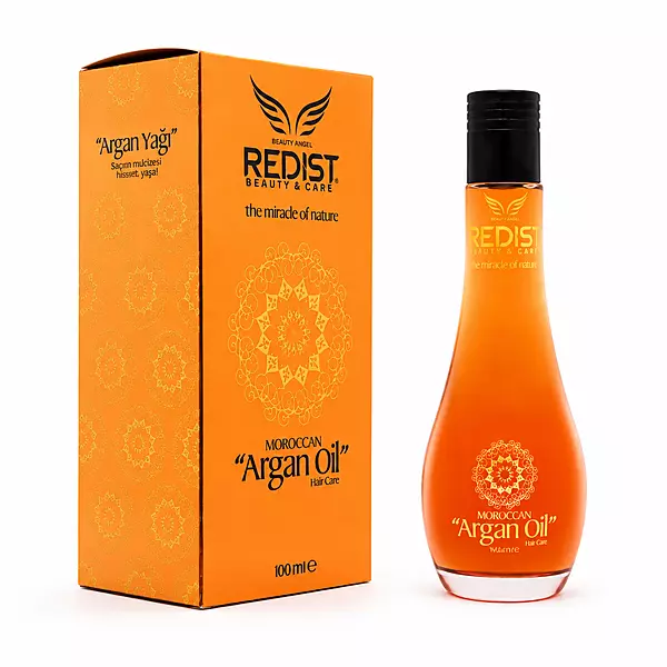 Redist Moroccan Argan Oil for shine, softness, and frizz control finishing oil